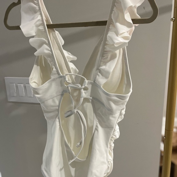 New white one piece bathing suit. - Picture 6 of 8